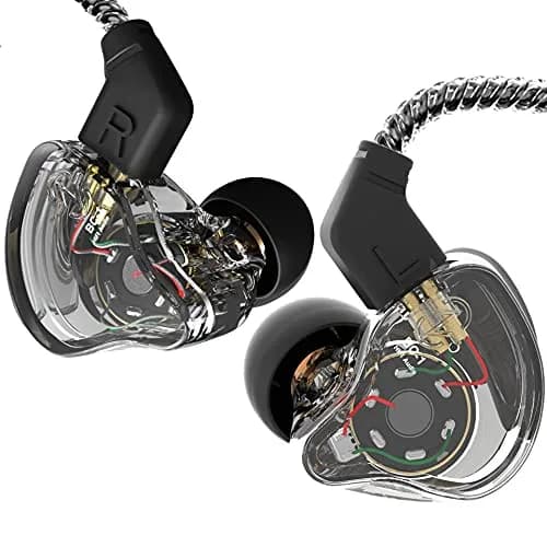 YINYOO Melody Wired In-Ear Monitors 16Ω | Clear Black, 1.2m OFC Cable thumbnail 1