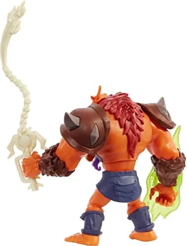 Masters of the Universe Beast Man Action Figure with Power Attack Move & 2 Accessories | Inspired by MOTU Netflix Series, 5.5-in Collectible Toy thumbnail 4