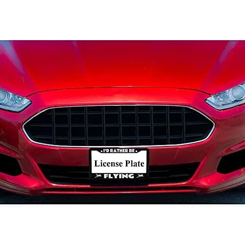 oFloral License Plate Frame Aluminum Alloy 12.4" x 6.4" | Durable White Airplanes Pattern (70-120 chars) thumbnail 5