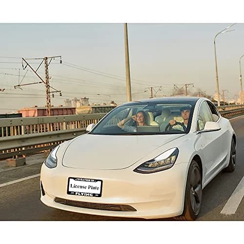 oFloral License Plate Frame Aluminum Alloy 12.4" x 6.4" | Durable White Airplanes Pattern (70-120 chars) thumbnail 3