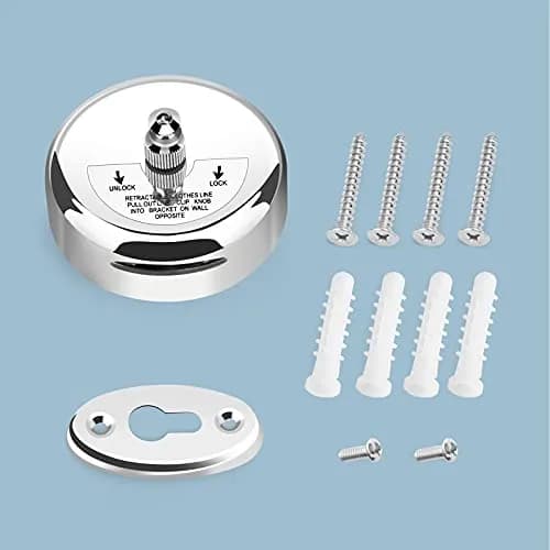 Clatoon Retractable Clothesline 2.7 m (9.0 ft) | Heavy Duty Stainless Steel for Indoor & Outdoor Use thumbnail 7