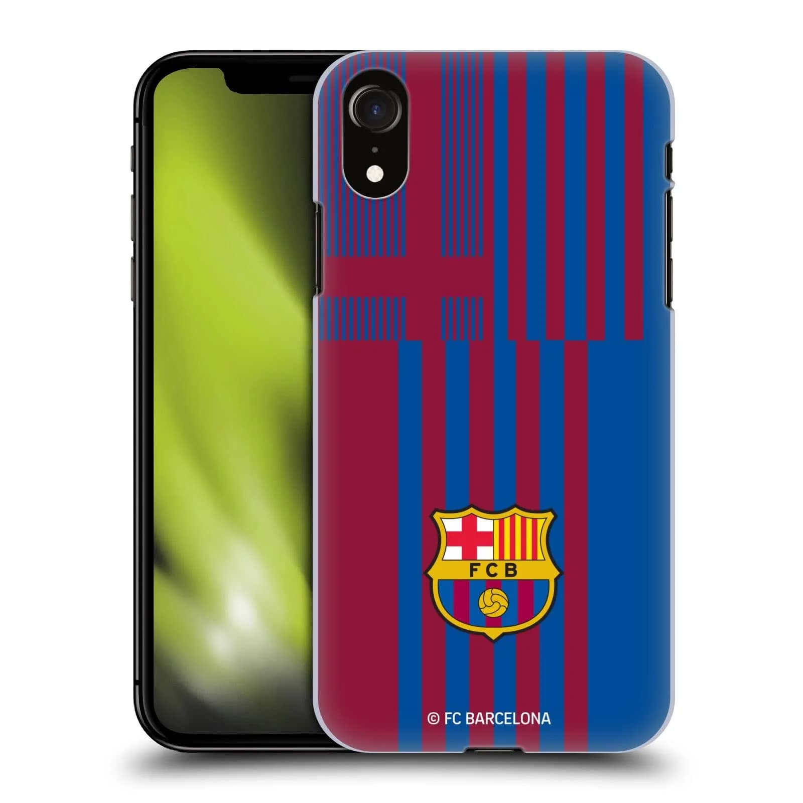 Head Case Designs Officially Licensed FC Barcelona Home 2021/22 Crest KIT Hard Back Case Compatible with Apple iPhone XR | Stylish, lightweight polycarbonate protection — Home