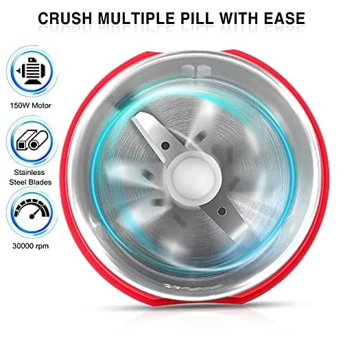 AUSSNICE Electric Pill Crusher Grinder 0.67 kg (1.48 lb) | FDA Approved for Elderly thumbnail 4