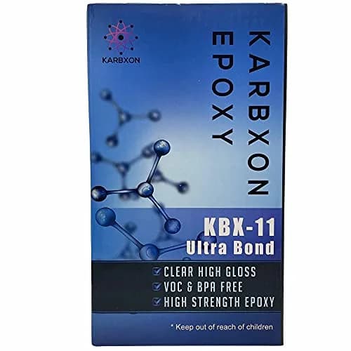 KARBXON KBX-11 Ultra Bond Epoxy Resin Kit 6 Fl Oz | High Strength, UV & BPA Free, Crystal Clear Finish thumbnail 4