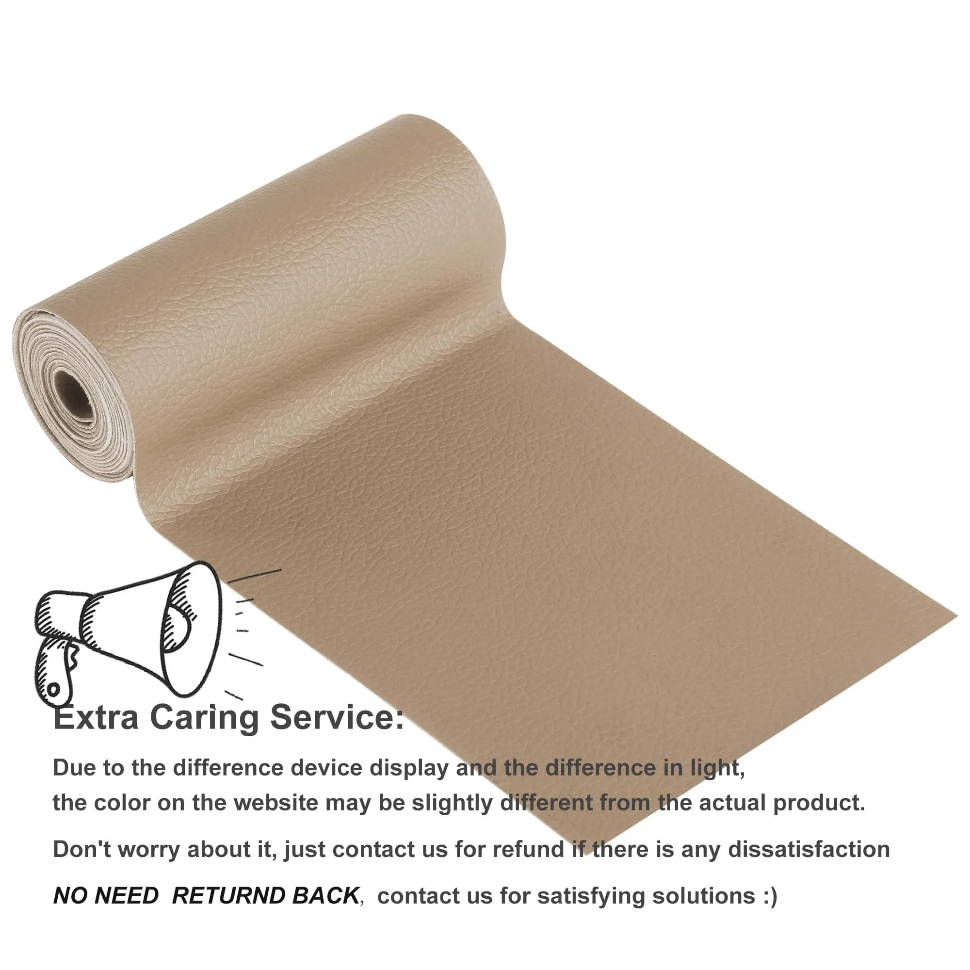 YAFLC Self Adhesive Leather Repair Patch Tape Kit 1mm Thick, 10cm x 60cm (4" x 63") | Waterproof & Durable for Furniture & Car Seats - view 2