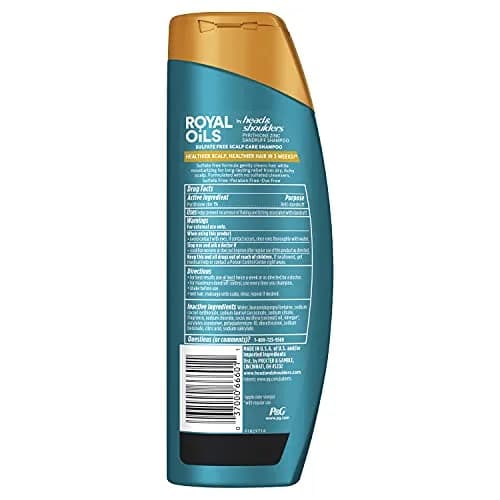 Head & Shoulders Royal Oils Moisturizing Shampoo 379ml (12.8 fl oz) | Sulfate-Free Anti-Dandruff for Curly & Coily Hair thumbnail 7