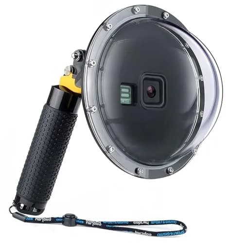 YALLSAME Waterproof Dome Port Housing Case for GoPro Hero 8 Black 45m (147ft) | Split Underwater Photography thumbnail 1