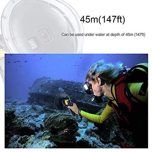 YALLSAME Waterproof Dome Port Housing Case for GoPro Hero 8 Black 45m (147ft) | Split Underwater Photography thumbnail 4