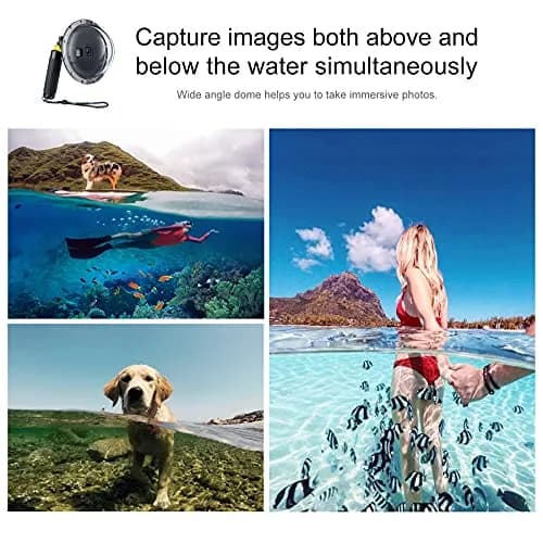 YALLSAME Waterproof Dome Port Housing Case for GoPro Hero 8 Black 45m (147ft) | Split Underwater Photography thumbnail 2