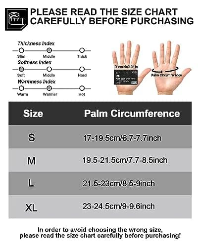 RIGWARL Winter Gloves for Cold Weather, Rose Skeleton, Large (24.5 cm x 14.5 cm x 4.2 cm) | Touchscreen & Waterproof thumbnail 6