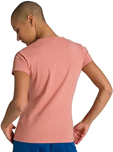 ARENA Women's Team T-Shirt, Triple Powder Pink, XL | Vintage Style, 100% Cotton, Regular Fit thumbnail 2