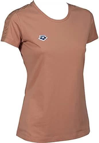 ARENA Women's Team T-Shirt, Triple Powder Pink, XL | Vintage Style, 100% Cotton, Regular Fit thumbnail 3