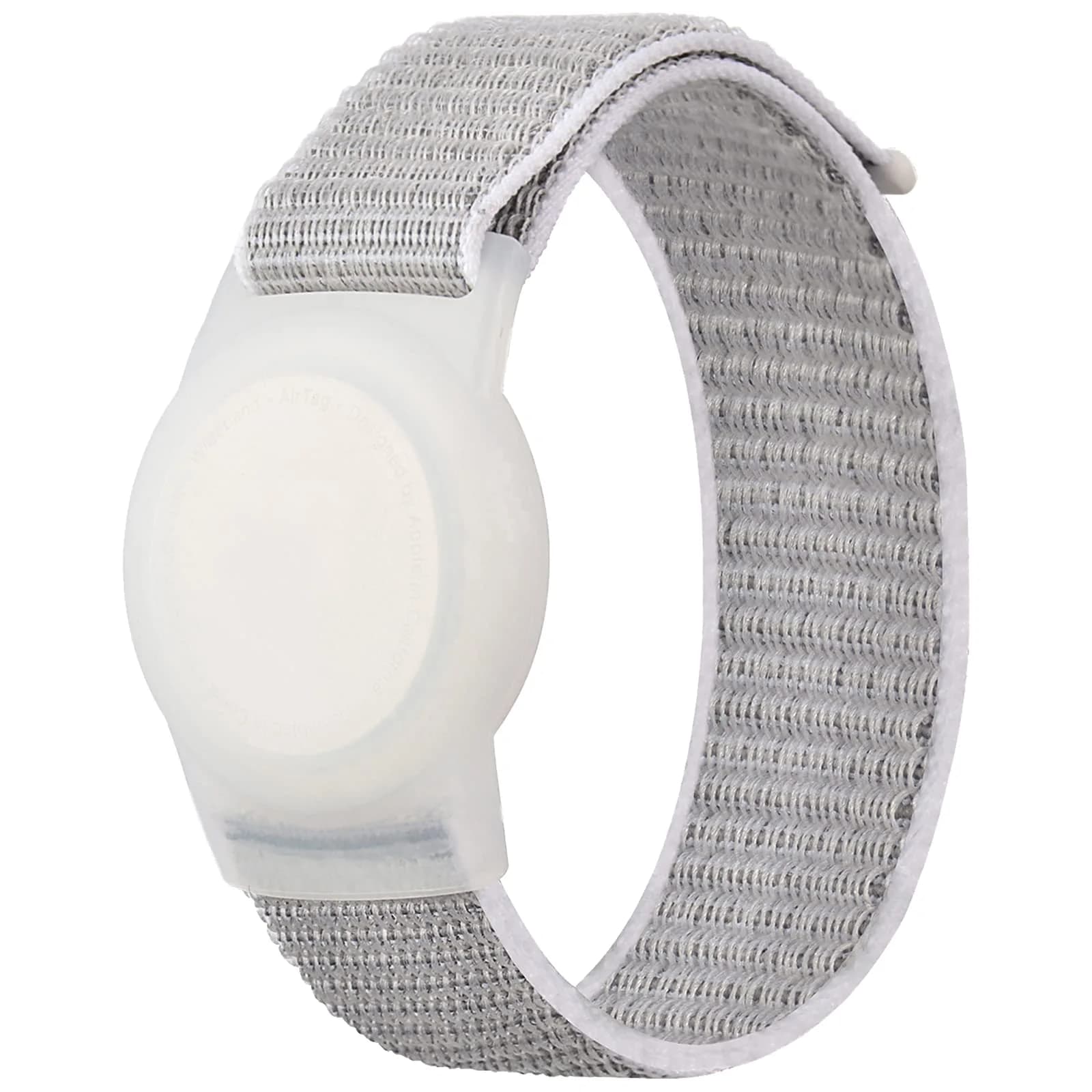 Qonuiy Kids AirTag Wristband with Protective Case | 18 cm (7.1 in) — Grey
