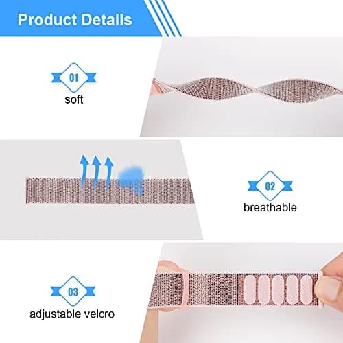 Qonuiy Pink Kids AirTag Wristband with Protective Case | 18 cm (7.1 in) - view 3