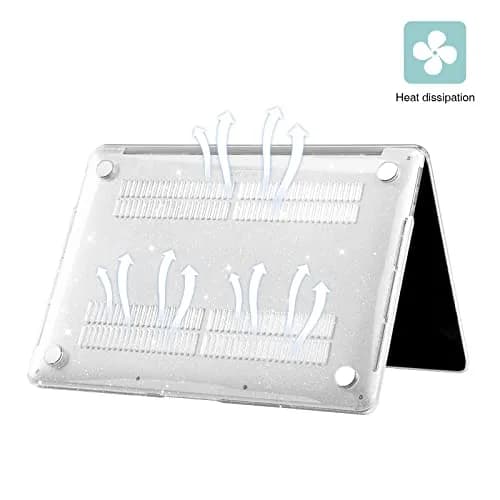 EooCoo Crystal Case for MacBook Pro 13-inch M2 M1 2022-2016 | Glitter Starry Protective Cover thumbnail 3