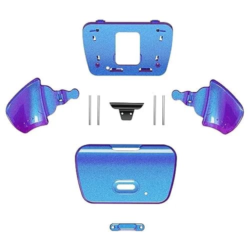 eXtremeRate Chameleon Purple Blue Replacement Back Button Housing for PS5 Controller RISE Remap Kit | Compatible with RISE Remap Kit thumbnail 3