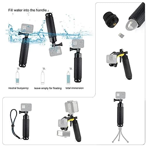YALLSAME Waterproof Dome Port with Floating Grip for GoPro Hero 8 Black 156g (5.5 oz) | 45m (147ft) Depth Rated thumbnail 8
