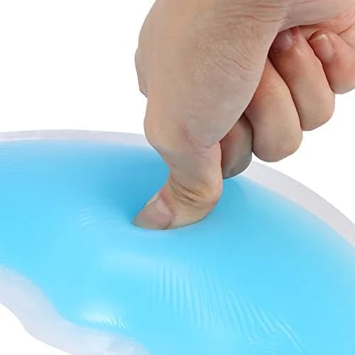 YUYTE Blue Silicone Face Down Pillow for Massage Beds 26cm (10.2 inch) | Soft Head Support for Beauty Parlors thumbnail 4