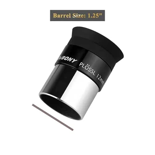 SVBONY SV131 Plossl Eyepiece 12mm (0.47 inch) 48° FOV FMC Coating | Telescope Accessory for Nebulae, Star Clusters, Moon thumbnail 2