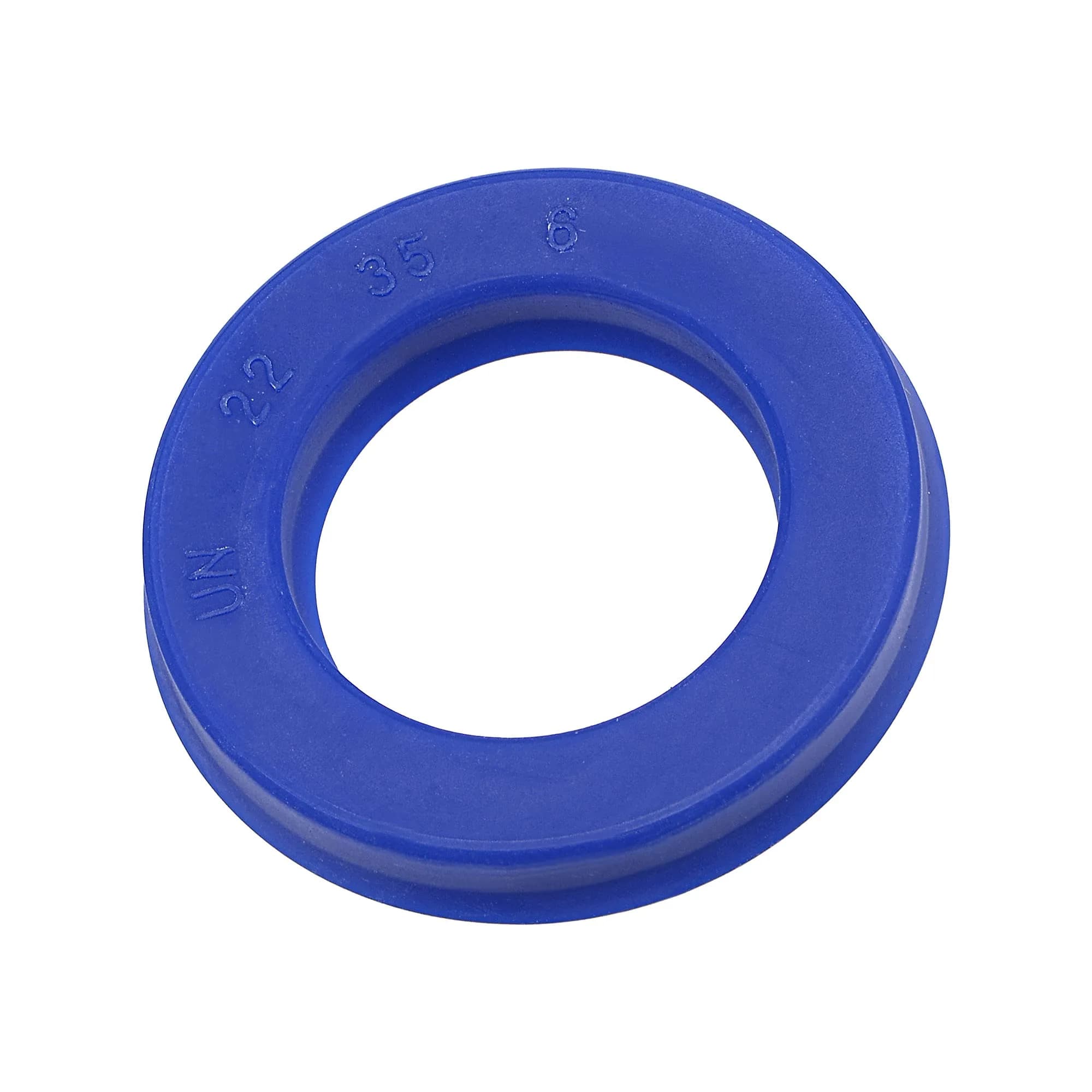 MECCANIXITY UN Radial Shaft Seal 22mm ID x 35mm OD x 6mm Width PU Oil Seal, Blue Pack of 5 | Industrial Hydraulic Cylinder Seal — 22x35x6mm