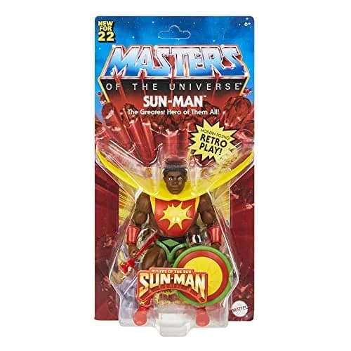Masters of the Universe Sun-Man Action Figure & Accessories Set | 5.5-inch Posable Collectible Toy for Kids & Adults thumbnail 6