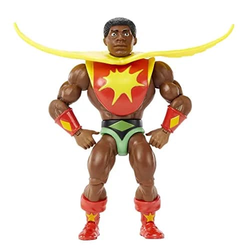 Masters of the Universe Sun-Man Action Figure & Accessories Set | 5.5-inch Posable Collectible Toy for Kids & Adults thumbnail 2