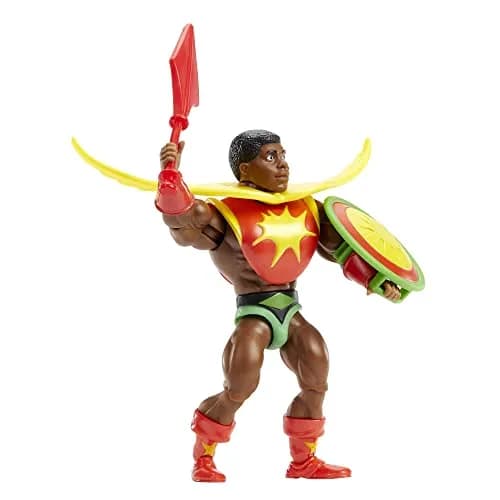 Masters of the Universe Sun-Man Action Figure & Accessories Set | 5.5-inch Posable Collectible Toy for Kids & Adults thumbnail 3