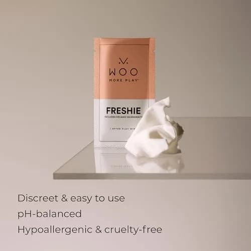Woo More Play Freshies 30 ct | Organic & pH-Balanced Intimate Wipes for Women & Men thumbnail 4