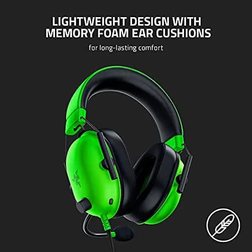 Razer BlackShark V2 X Gaming Headset, 3.5mm Jack, Green | 50mm Drivers, Noise Isolation, Lightweight Comfort thumbnail 6
