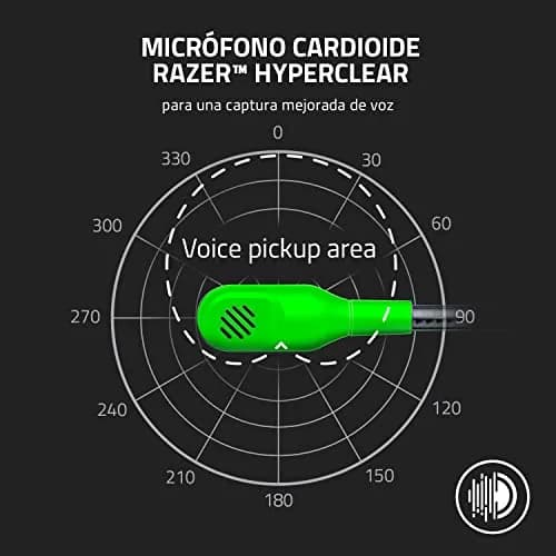 Razer BlackShark V2 X Gaming Headset, 3.5mm Jack, Green | 50mm Drivers, Noise Isolation, Lightweight Comfort thumbnail 3