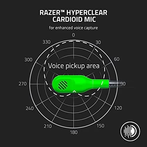 Razer BlackShark V2 X Gaming Headset, 3.5mm Jack, Green | 50mm Drivers, Noise Isolation, Lightweight Comfort thumbnail 4
