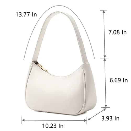 CYHTWSDJ Cute Hobo Tote Handbag Mini Clutch Purse with Zipper Closure, 25.9 cm (10.2") x 17 cm (6.7") x 9.9 cm (3.9") | Stylish Vegan Leather Shoulder Bag for Women thumbnail 4