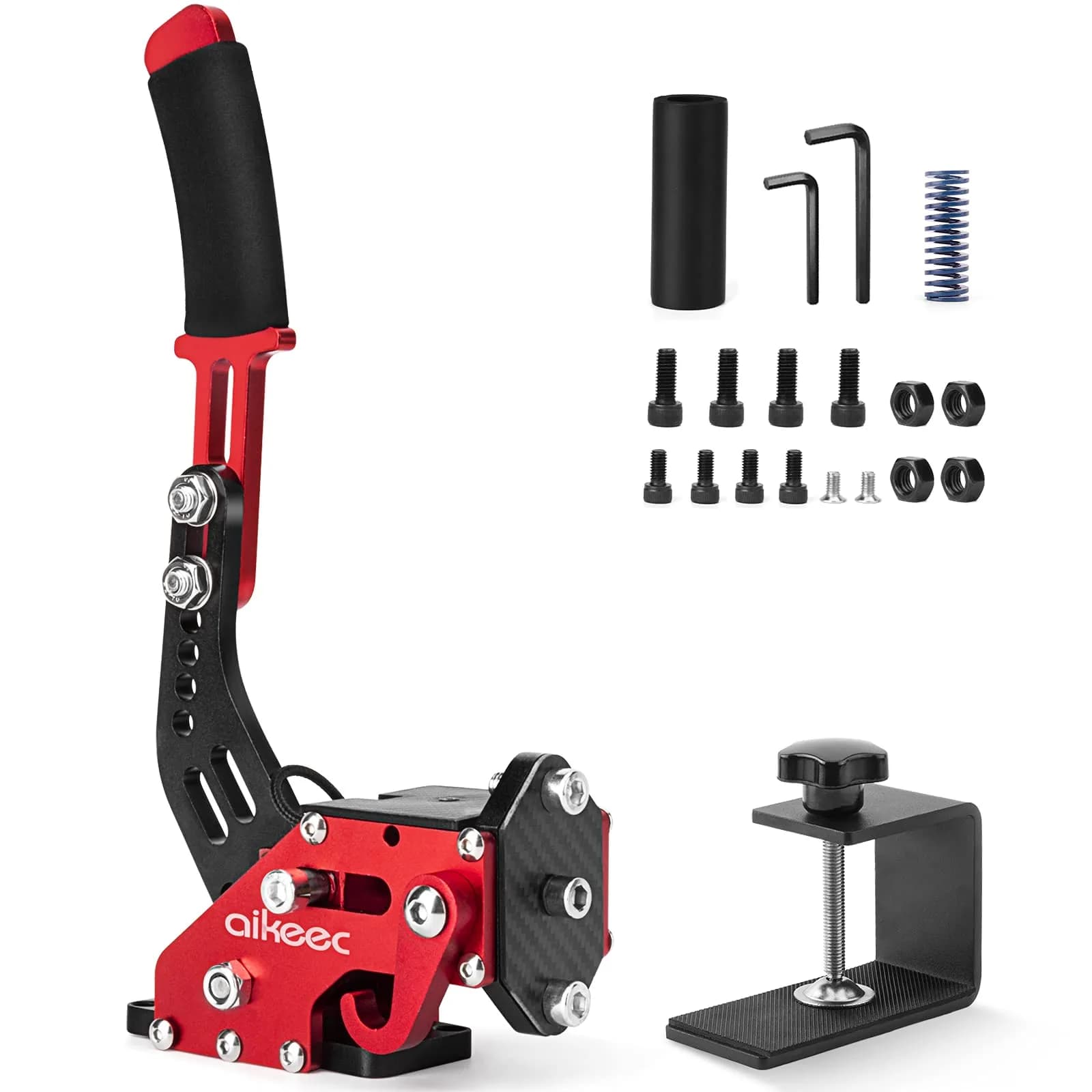 aikeec 64 Bit USB Handbrake with Clamp for PC Windows Sim Racing Games G25 G27 G29 T500 FANATECOSW Dirt Rally | Realistic Racing Experience