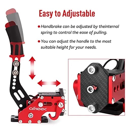 aikeec 64 Bit USB Handbrake with Clamp for PC Windows Sim Racing Games G25 G27 G29 T500 FANATECOSW Dirt Rally | Realistic Racing Experience thumbnail 4