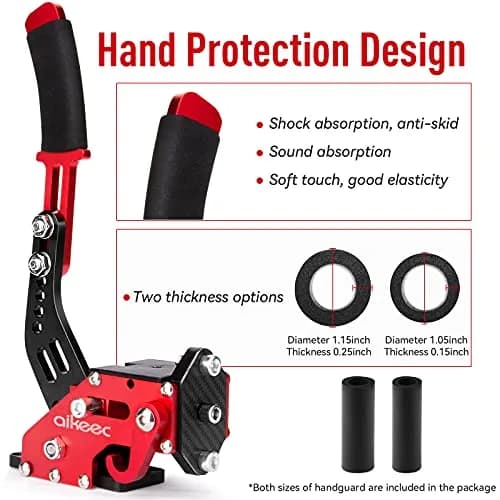 aikeec 64 Bit USB Handbrake with Clamp for PC Windows Sim Racing Games G25 G27 G29 T500 FANATECOSW Dirt Rally | Realistic Racing Experience thumbnail 3