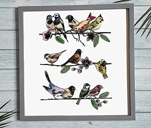 On-Airstore Clear Rubber Stamp Birds on Branches | Spring & Summer DIY Scrapbooking (70-120 chars) thumbnail 3