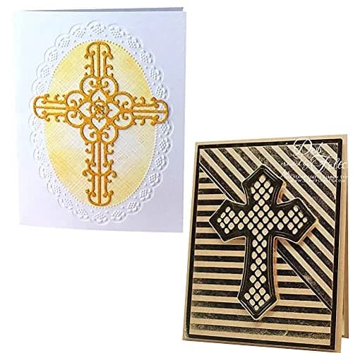 DIY Scrapbooking Artist Cross Metal Cutting Dies Kit | 5 Designs, Carbon Steel Stencils for Card Making & Embossing thumbnail 3