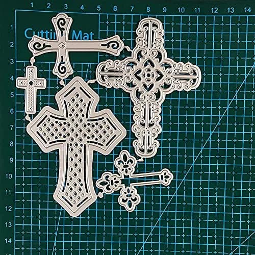 DIY Scrapbooking Artist Cross Metal Cutting Dies Kit | 5 Designs, Carbon Steel Stencils for Card Making & Embossing thumbnail 4