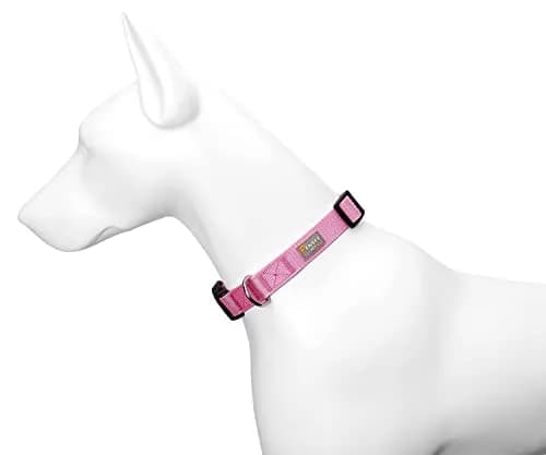 Penseepet Dog Collar, Adjustable Nylon, Pink, Small | Stylish & Comfortable Daily Wear thumbnail 6