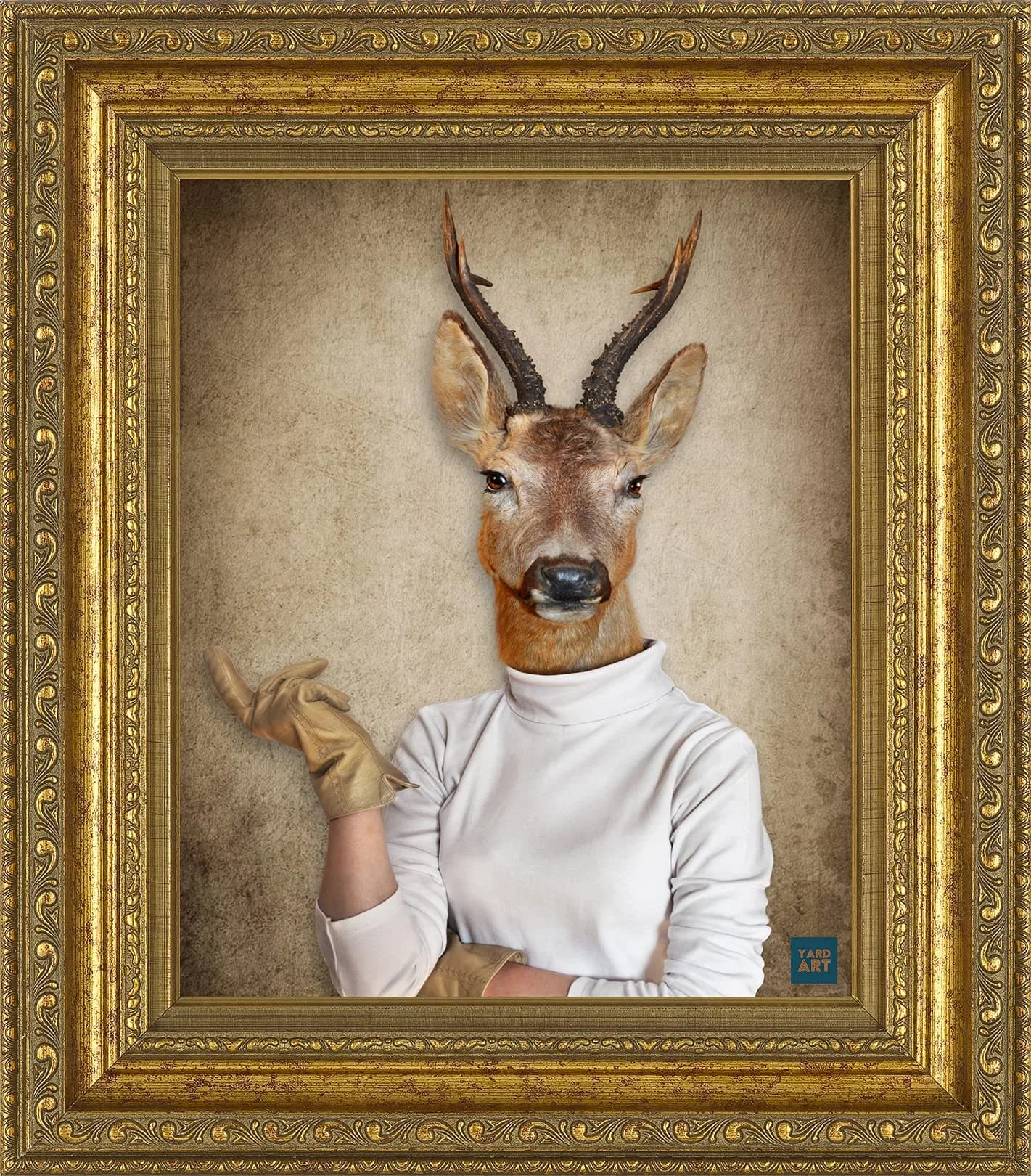YARDART Weatherproof Garden Wall Art "Countess Catherine" 76.5"L x 56.5"W | Modern Love Theme