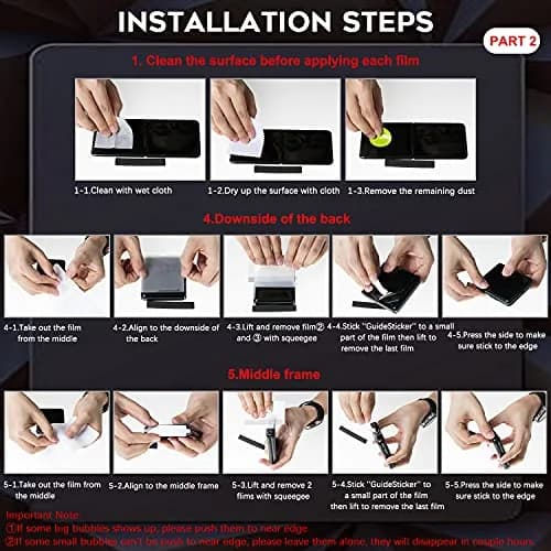 Orzero TPU Screen Protector for Samsung Galaxy Z Flip 3 5G | Anti-Scratch, HD Bubble-Free (6.7-inch) thumbnail 6