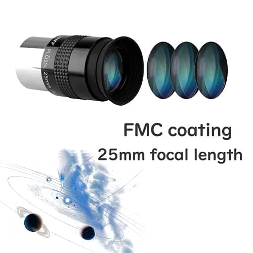 SVBONY SV131 Plossl 25mm Telescope Eyepiece 16mm Exit Pupil | FMC Coating, 48-Degree FOV, 1.25-inch Barrel thumbnail 2