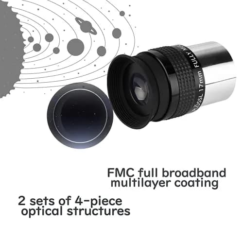 SVBONY SV131 Telescope Eyepiece 17mm | 48° Field of View, FMC Coating, 1.25" Support for Astronomy Observation thumbnail 2