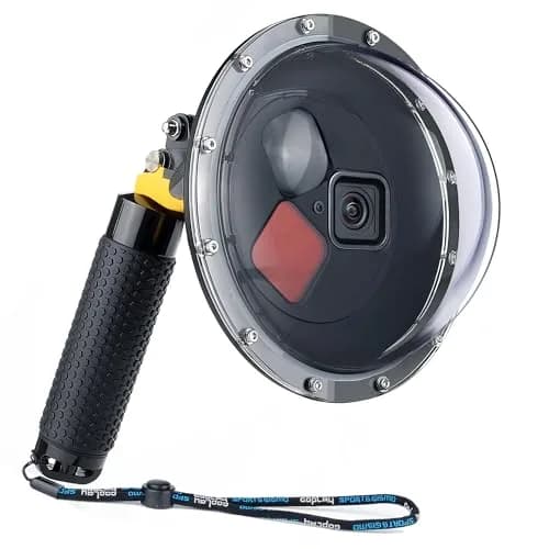 YALLSAME Waterproof Dome Port with Filters & Floating Grip for GoPro Hero 13 12 11 10 9 Black | 45m (147ft) Underwater Housing thumbnail 1
