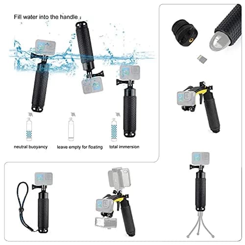 YALLSAME Waterproof Dome Port with Filters & Floating Grip for GoPro Hero 13 12 11 10 9 Black | 45m (147ft) Underwater Housing thumbnail 8