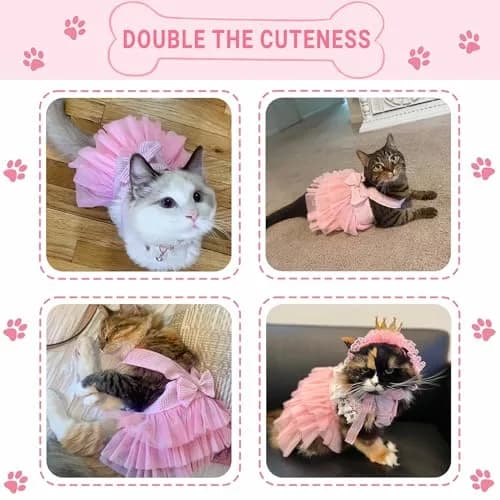 TAPBULL Striped Mesh Dog Dress XX-Large | Fashion Pet Clothes for Small Dogs thumbnail 5
