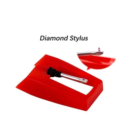 LUTER Red Turntable Stylus Replacement Needles (2-Pack) | Fits Most Vinyl Record Players thumbnail 3