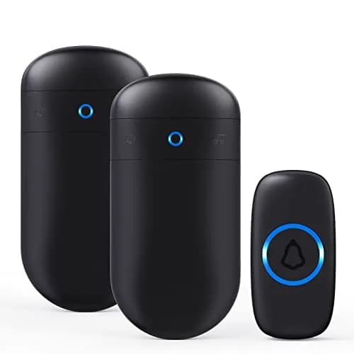 SECRUI Wireless Doorbell Over 1000ft Range | 58 Chimes, 110dB Loud, Waterproof thumbnail 1