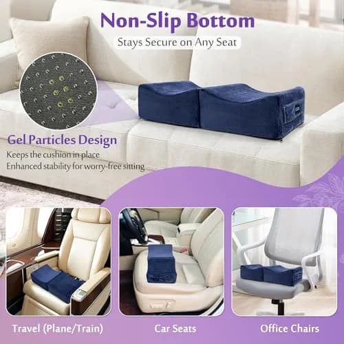 AOSSA Brazilian Butt Lift Pillow for Post-Surgery BBL Recovery | 20 cm (7.8") Foldable Foam Cushion thumbnail 5