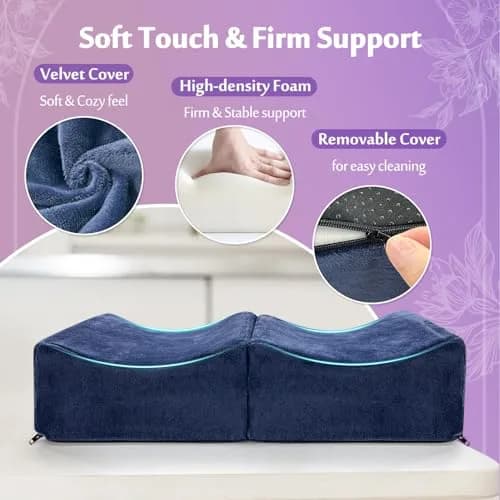 AOSSA Brazilian Butt Lift Pillow for Post-Surgery BBL Recovery | 20 cm (7.8") Foldable Foam Cushion thumbnail 3